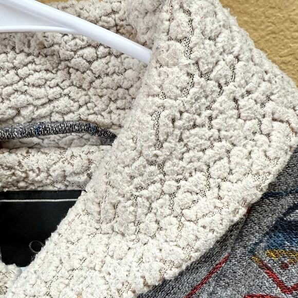 Obey Propaganda Mens Aztec Jacket Sherpa Lined Size S Coat - Picture 12 of 12